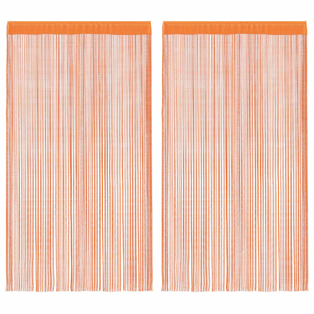 Vidaxl koordgordijnen 2 st 140x250 cm oranje