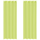Vidaxl gordijnen voile met doorvoertules 2 st 140x260 cm appelgroen