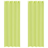 Vidaxl voile gordijnen met doorvoertules 2 st 140x300 cm appelgroen