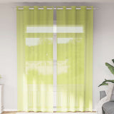 Vidaxl voile gordijnen met doorvoertules 2 st 140x300 cm appelgroen