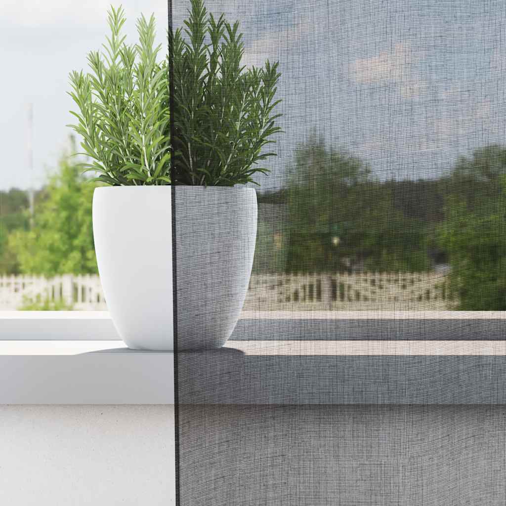 Vidaxl gordijnen voile met doorvoertules 2 st 140x140 cm zwart