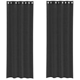 Vidaxl gordijnen voile met doorvoertules 2 st 140x300 cm zwart