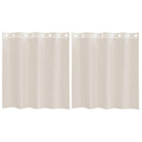 Vidaxl gordijnen voile met doorvoertules 2 st 140x140 cm crèmekleurig