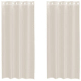 Vidaxl gordijnen voile met doorvoertules 2 st 140x245 cm crèmekleurig