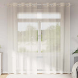 Vidaxl gordijnen voile met doorvoertules 2 st 140x245 cm crèmekleurig