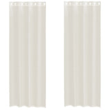 Vidaxl gordijnen voile met doorvoertules 2 st 140x300 cm crème