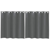 Vidaxl gordijnen voile met doorvoertules 2 st 140x140 cm donkergrijs