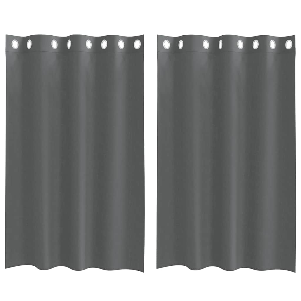 Vidaxl gordijnen voile met doorvoertules 2 st 140x175 cm donkergrijs