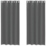 Vidaxl gordijnen voile met doorvoertules 2 st 140x225 cm donkergrijs
