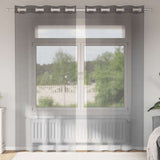 Vidaxl gordijnen voile met doorvoertules 2 st 140x225 cm donkergrijs