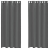 Vidaxl gordijnen voile met doorvoertules 2 st 140x245 cm donkergrijs