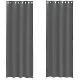 Vidaxl gordijnen voile met doorvoertules 2 st 140x300 cm donkergrijs