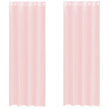 Vidaxl gordijnen voile met doorvoertules 2 st 140x300 cm lichtroze