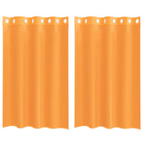 Vidaxl gordijnen voile met doorvoertules 2 st 140x175 cm oranje