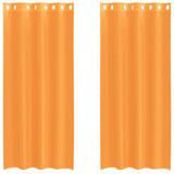 Vidaxl gordijnen met doorvoertules 2 st 140x225 cm oranje