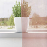 Vidaxl gordijnen voile met doorvoertules 2 st 140x140 cm roze