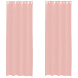 Vidaxl gordijnen voile met doorvoertules 2 st 140x300 cm roze