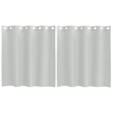 Vidaxl gordijnen voile met doorvoertules 2 st 140x140 cm lichtgrijs
