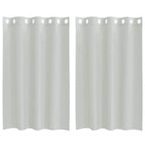 Vidaxl gordijnen voile met doorvoertules 2 st 140x175 cm lichtgrijs