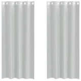 Vidaxl gordijnen voile met doorvoertules 2 st 140x245 cm lichtgrijs
