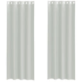 Vidaxl gordijnen voile met doorvoertules 2 st 140x300 cm lichtgrijs