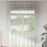 Vidaxl gordijnen voile met doorvoertules 2 st 140x300 cm lichtgrijs
