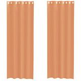 Vidaxl gordijnen voile met doorvoertules 2 st terracotta
