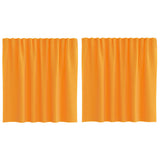 Vidaxl gordijnen voile met roedezakken 2 st oranje