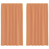 Vidaxl voile gordijnen met roedezakken 2 st terracotta