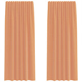 Vidaxl voile gordijnen met roedezakken 2 st terracotta