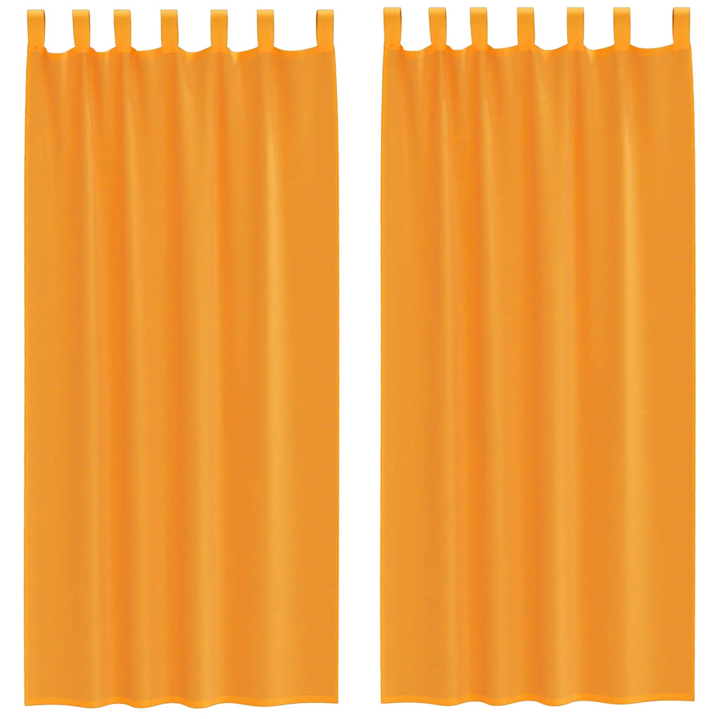 Vidaxl gordijnen met lus 2 st 140x225 cm oranje
