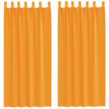 Vidaxl gordijnen met lussen 2 st 140x245 cm oranje