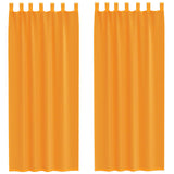 Vidaxl gordijnen voile met lussen 2 st 140x260 cm oranje