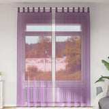 Vidaxl gordijnen met lussen 2 st 140x260 cm paars