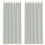 Vidaxl gordijnen voile met lussen 2 st 140x260 cm lichtgrijs