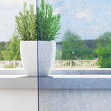 Vidaxl gordijnen voile met lussen 2 st 140x140 cm koningsblauw