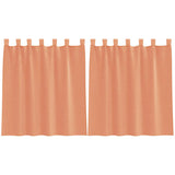 Vidaxl voile gordijnen met lussen 2 st terracotta 140x140 cm