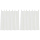 Vidaxl gordijnen voile met lussen 2 st 140x140 cm wit