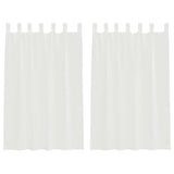 Vidaxl gordijnen voile met lussen 2 st 140x175 cm wit