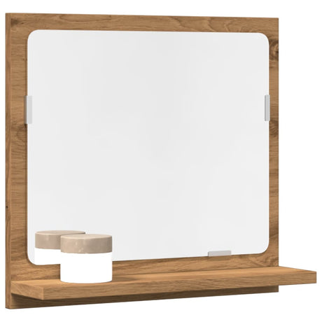Vidaxl badkamerspiegelkast 40x11x37 cm bewerkt hout artisanaal eiken