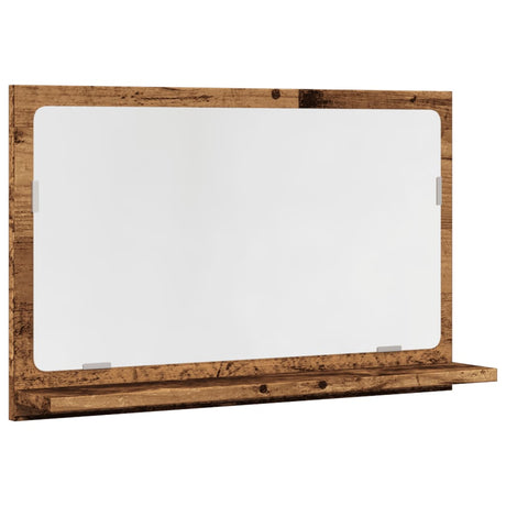 Vidaxl badkamerspiegelkast 60x11x37 cm bewerkt hout oud houtkleurig