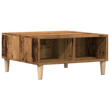 Vidaxl salontafel 60x60x30 cm bewerkt hout oud houtkleurig