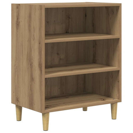 Vidaxl dressoir 57x35x75 cm bewerkt hout artisanaal eikenkleurig