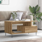 Vidaxl salontafel 90x49x45 cm bewerkt hout artisanaal eikenkleurig