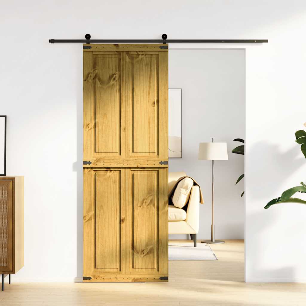 Puerta corredera Vidaxl Corona 70x210 cm de pino sólido