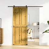 Puerta corredera Vidaxl Corona 80x210 cm de pino sólido