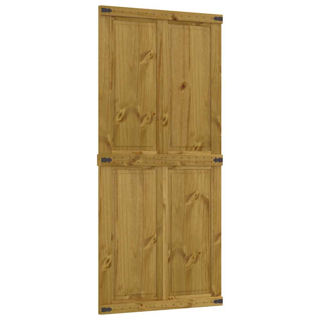 Puerta corredera Vidaxl Corona 90x210 cm de pino sólido