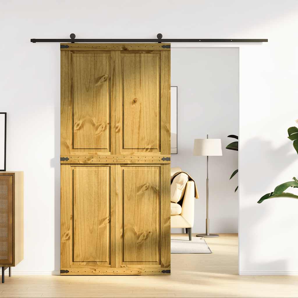 VidaXL sliding door Corona 100x210 cm Solid pine