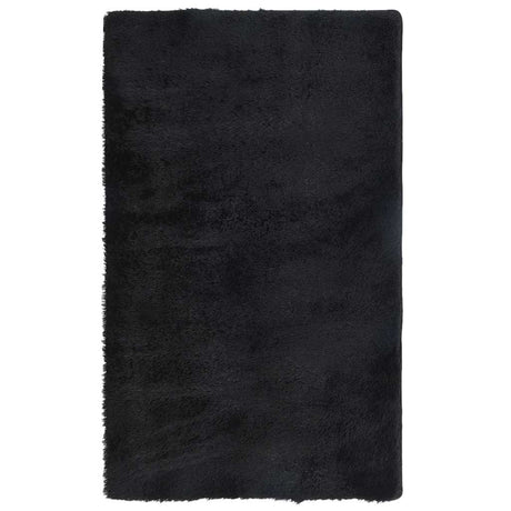 Vidaxl hoogpolig vloerkleed navarra 60x100 cm polyester zwart