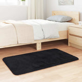 Vidaxl hoogpolig vloerkleed navarra 60x100 cm polyester zwart
